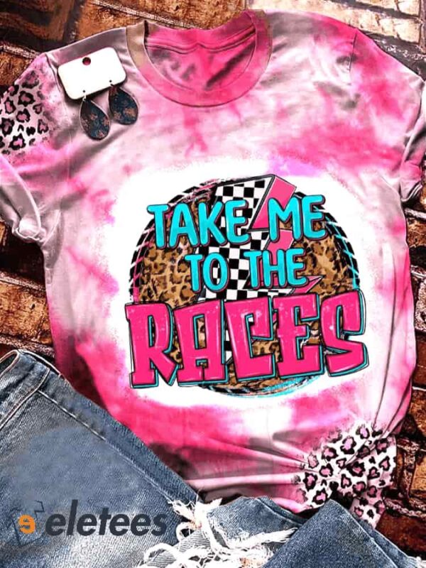Women’s Take me to the races leopard print casual T-shirt
