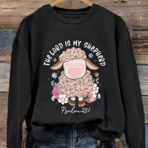 Womens The Lord Is My Shepherd Printed Sweatshirt
