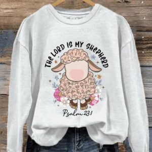 Womens The Lord Is My Shepherd Printed Sweatshirt1