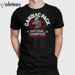 Terry Gannon Cardiac Pack National Champions 1983 Shirt