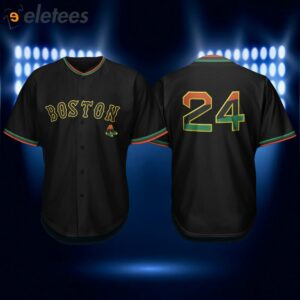 2024 Red Sox Black African American Celebration Jersey Giveaways1