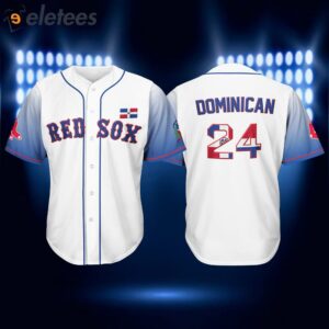 2024 Red Sox Dominican Republic Celebration Jersey Giveaways1