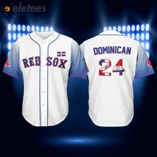 2024 Red Sox Dominican Republic Celebration Jersey Giveaways