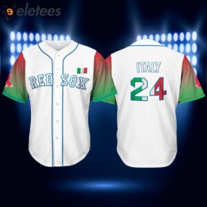 2024 Red Sox Italian Celebration Jersey Giveaways1