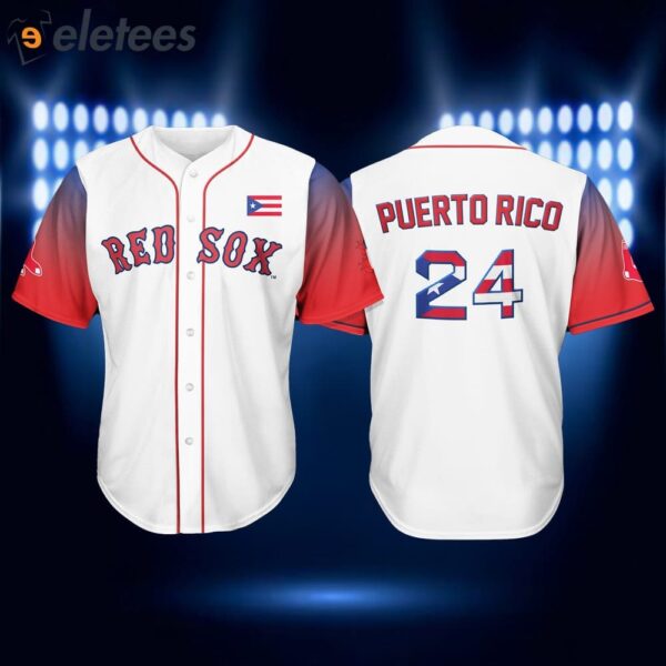 2024 Red Sox Puerto Rican Celebration Jersey Giveaways