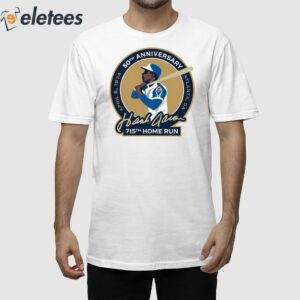 50Th Anniversary Atlanta Ga Hank Aaron 715Th Home Run Shirt