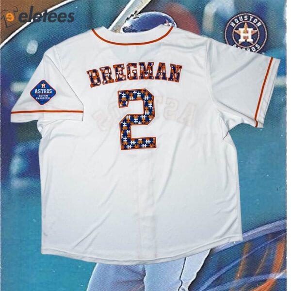 Astros Bregman Autism Awareness Night Jersey