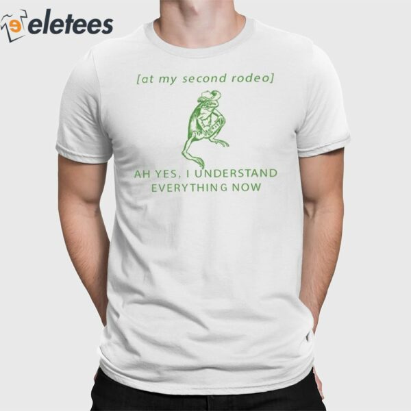 At My Second Rodeo Ah Yes I Understand Everything Now Shirt