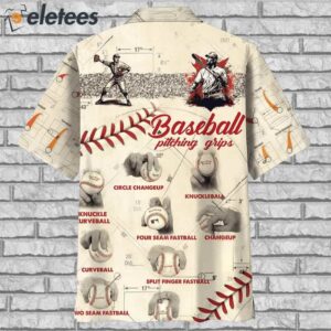 Baseball Pitching Grips Hawaiian Shirt1