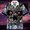 Basketball Flower Skull Hawaiian Shirt