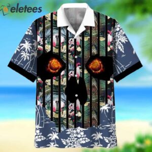 Basketball Flower Skull Hawaiian Shirt 2