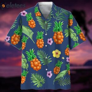 Basketball Pineapple Flower Hawaiian Shirt