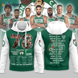 Celtics 78 Years Of The Greatest Basketball Team Signature Shirt 2