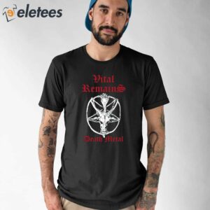 Charlie Kirk Vital Remains Death Metal Shirt 2