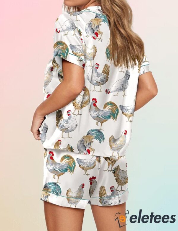 Chicken Pattern Pajama Set