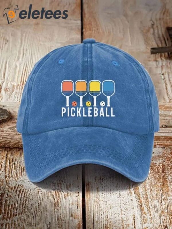 Colorful Pickleball Print Hat