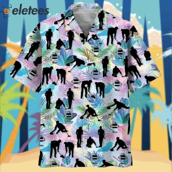 Curling Tropical Hawaiian Shirt