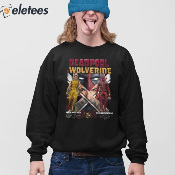 Deadpool And Wolverine Ryan Reynolds Hugh Jackman Signature Shirt