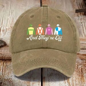Derby Day And Theyre Off Printed Unisex Hat