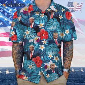 Donald Trump Photo Tropical Style Hawaii Shirt