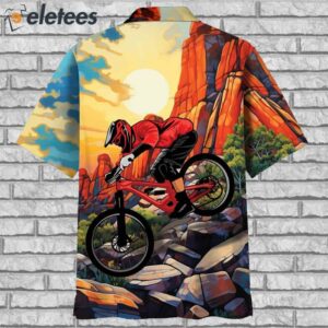 Down Hill With Mountain Bike Hawaiian Shirt1