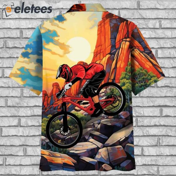 Down Hill With Mountain Bike Hawaiian Shirt