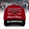 Fighting Gamecocks South Carolina  2024 38 0 National Champs Go Gamecocks 3D Cap