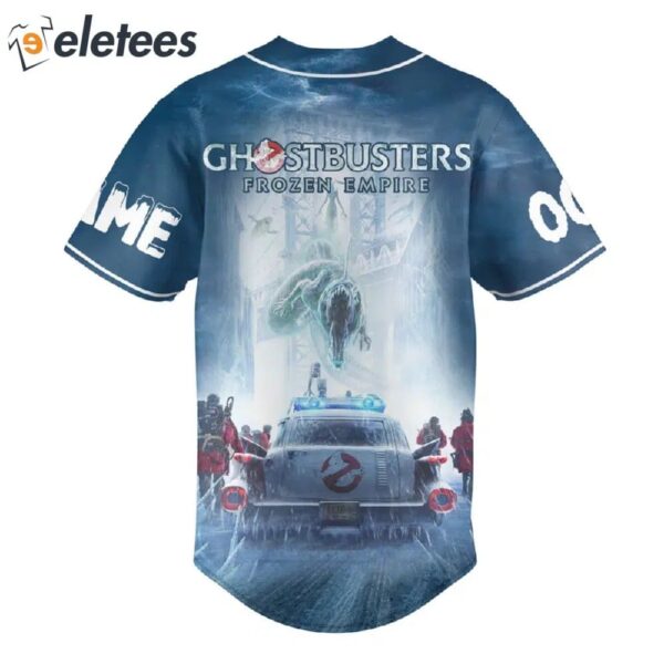 Ghostbusters Frozen Empize Custom Name Baseball Jersey