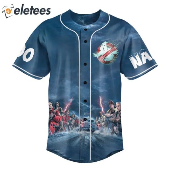 Ghostbusters Frozen Empize Custom Name Baseball Jersey