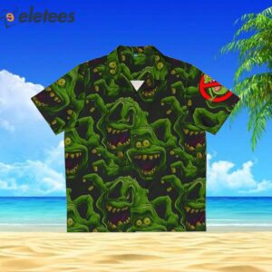 Ghostbusters Slimer Fun Pattern Movie Enthusiast Hawaiian Shirt 2