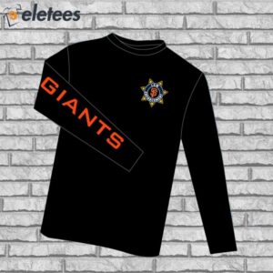 Giants Law Enforcement Appreciation Night Long Sleeve Shirt Giveaway 20241