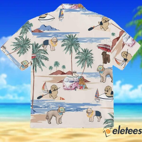 Goldendoodle Summer Beach Hawaiian Shirt