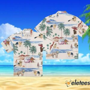 Goldendoodle Summer Beach Hawaiian Shirt 3