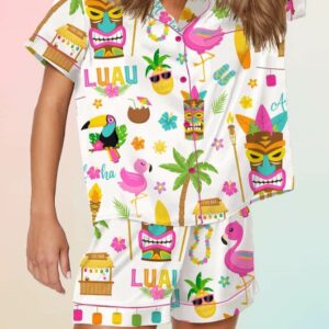 Hawaiian Travel Luau Pajama Set