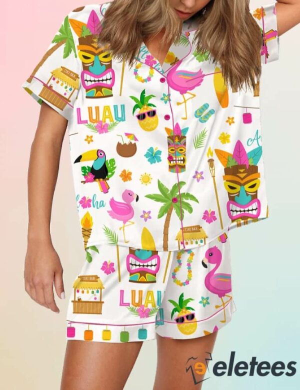 Hawaiian Travel Luau Pajama Set