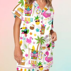 Hawaiian Travel Luau Pajama Set1