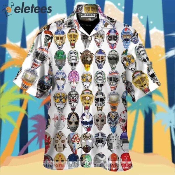 Hockey Goalie Mask Unisex Hawaiian Shirt