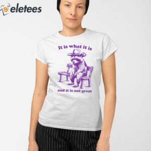 It Is What It Is And It Is Not Great Funny Shirt 2