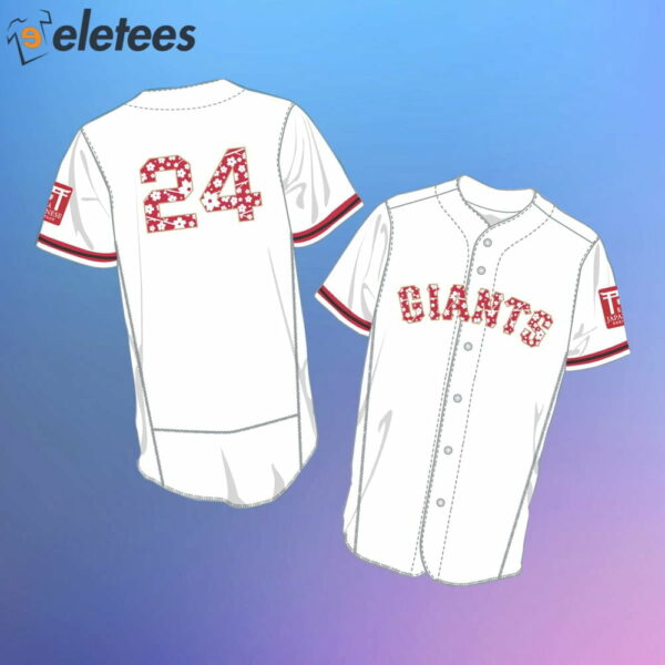 Japanese Heritage Night Cherry Blossom Giants Jersey Giveaway 2024
