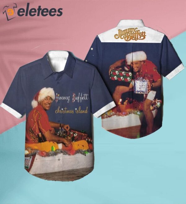 Jimmy Buffett Christmas Island Album Cover Hawaiian Shirt
