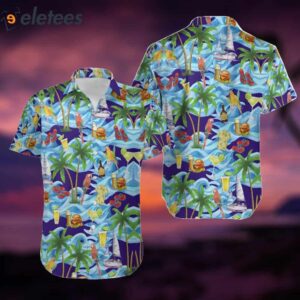 Jimmy Buffett Inspired Tropical Parrot Hawaiian Shirt