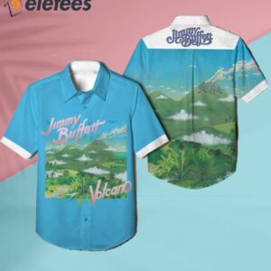 Jimmy Buffett Volcano Album Cover Hawaiian Shirt