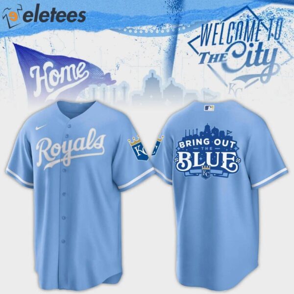 KC Royals Bring Out The Blue Baseball Jersey