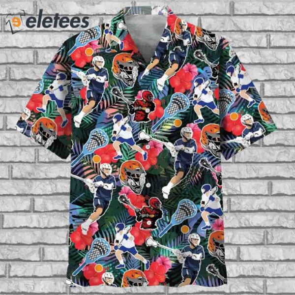 Lacrosse Tropical Funny Hawaiian Shirt
