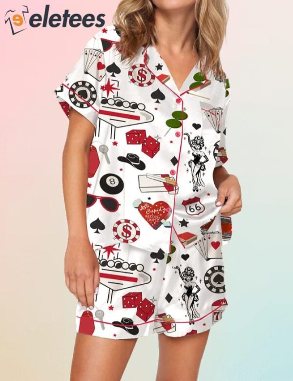 Las Vegas Dice Martini Casino Pajama Set