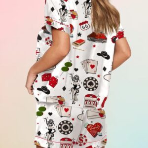 Las Vegas Dice Martini Casino Pajama Set2