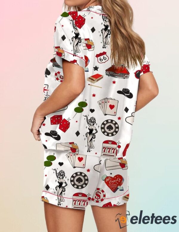 Las Vegas Dice Martini Casino Pajama Set