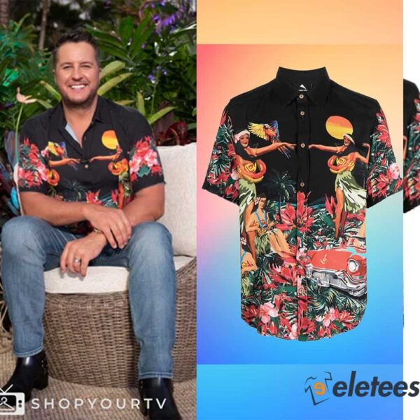 Luke Bryan Hawaiian Shirt American Idol 2024