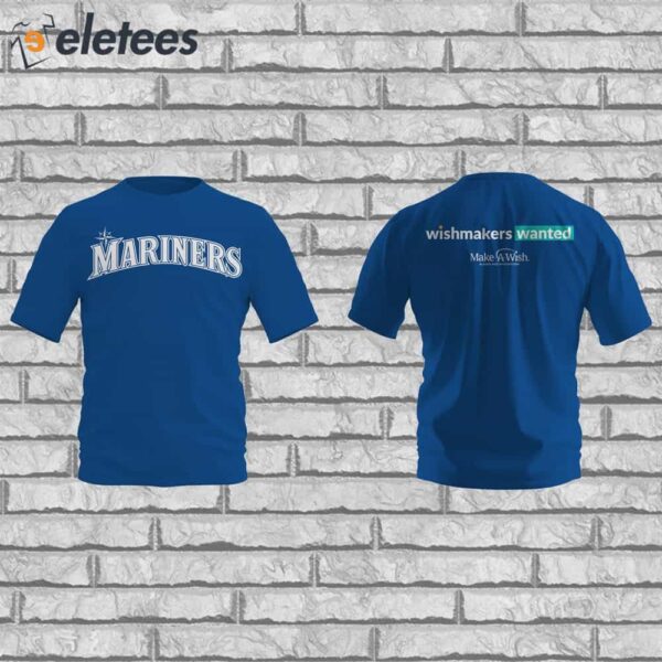 Mariners-themed Make-A-Wish T-shirt
