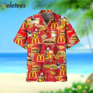 McDonald Fast Food Clown Hawaiian Shirt